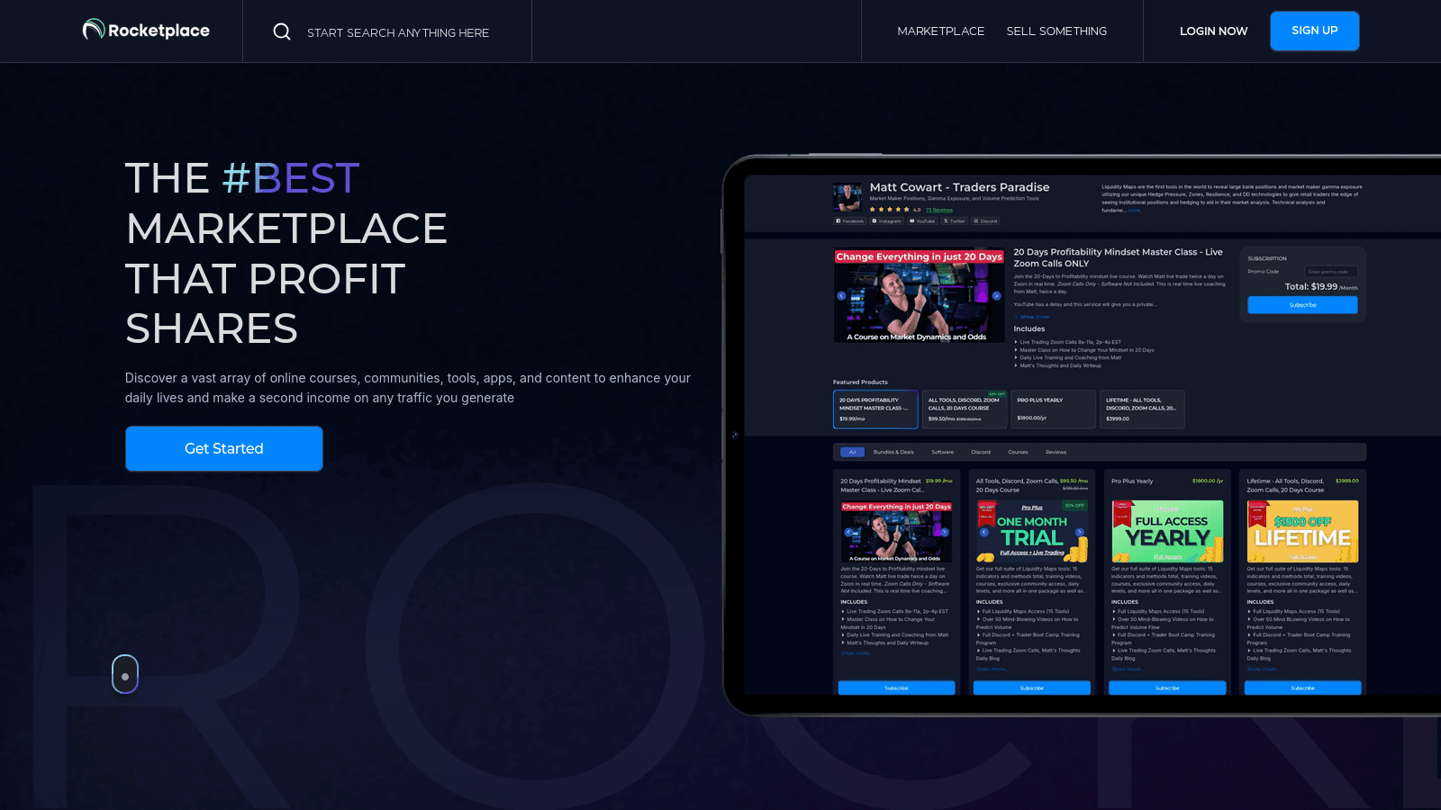 Screenshot of Rocket Place