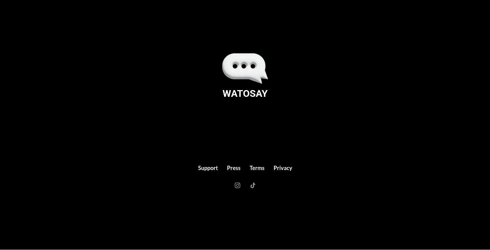 Screenshot of Watosay
